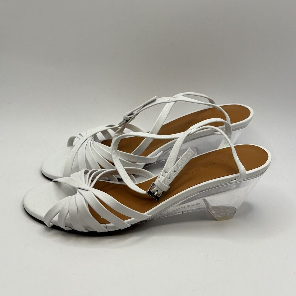 Clergerie Dita Leather Sandal Women's White Sz5.5